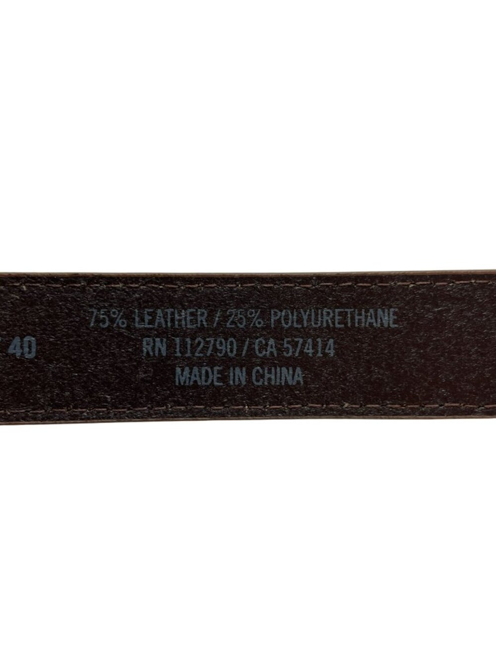 True Religion Brown Crystal Buckle Belt Faux Leather Size L/40 MSRP$59 NWT - Picture 8 of 8